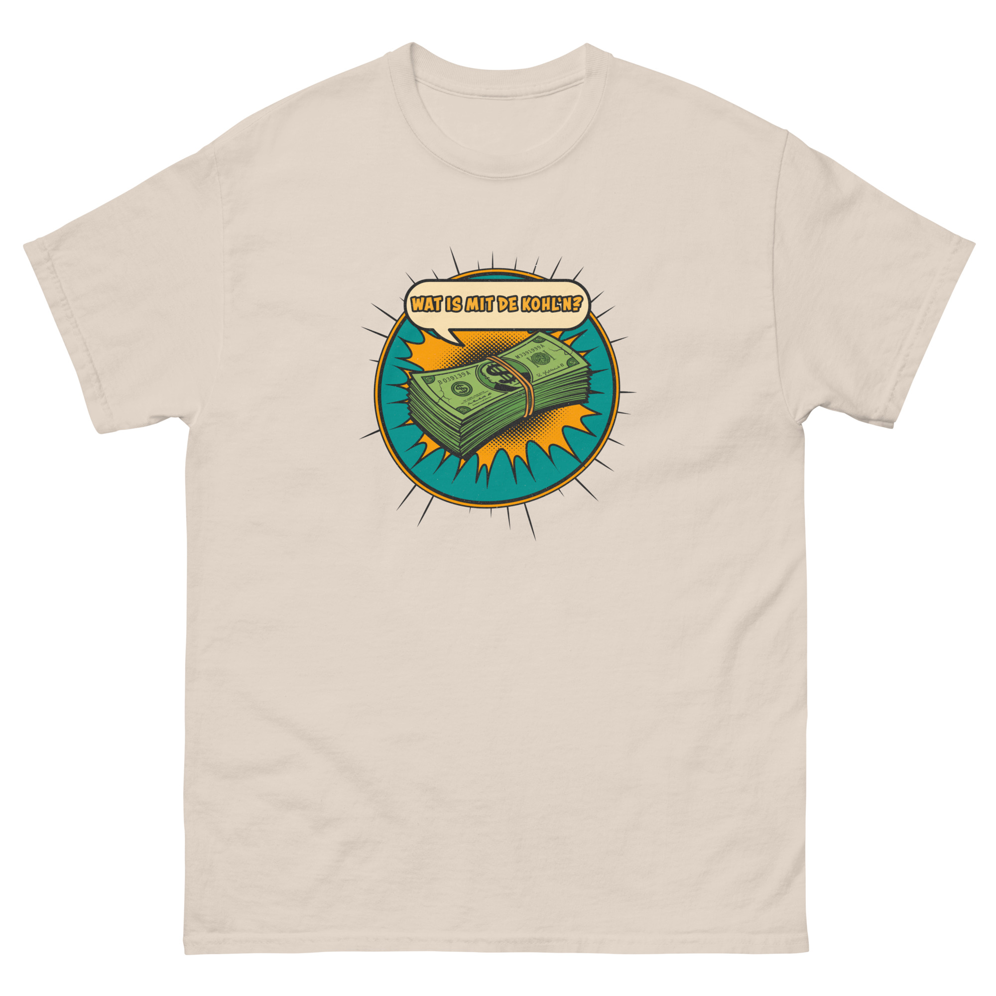 Wat is mit de Kohl'n - Unisex Comic Fun T-Shirt Leipzig