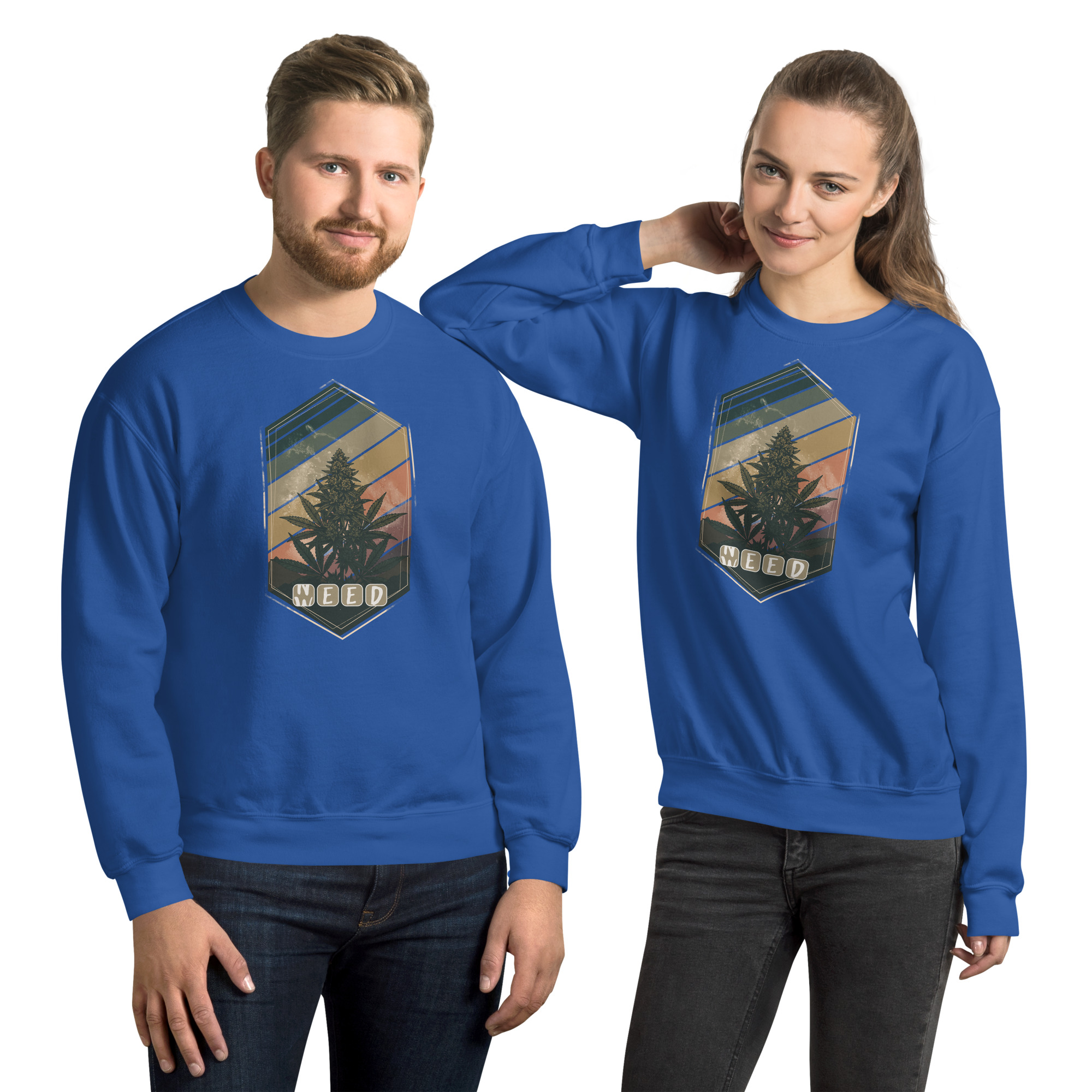 Unisex crew neck sweatshirt royal front 690323bbb440e.jpg
