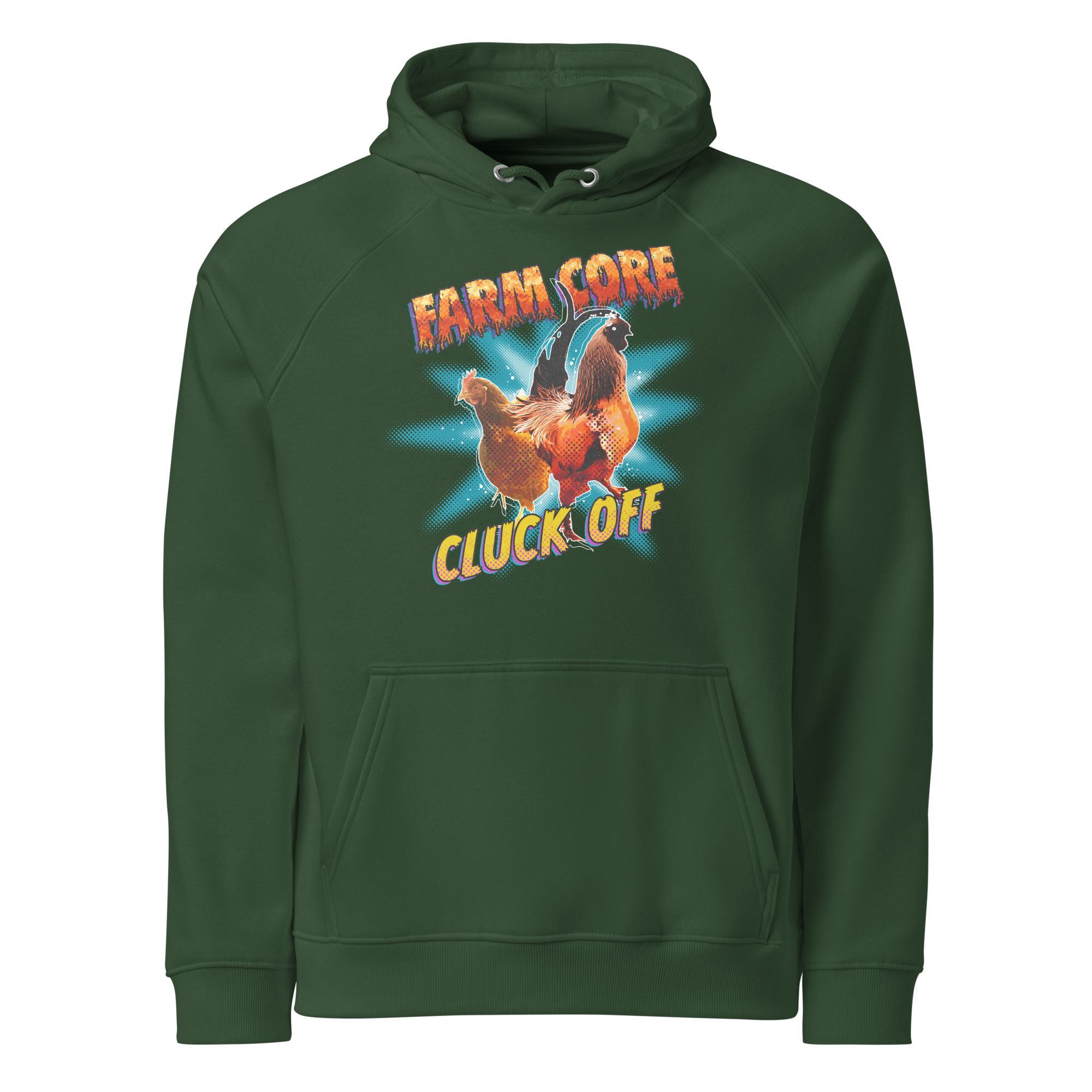 Unisex eco raglan hoodie bottle green front 68ee8e109e4ff.jpg