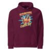 Unisex eco raglan hoodie burgundy front 68f410cf2ef2c.jpg