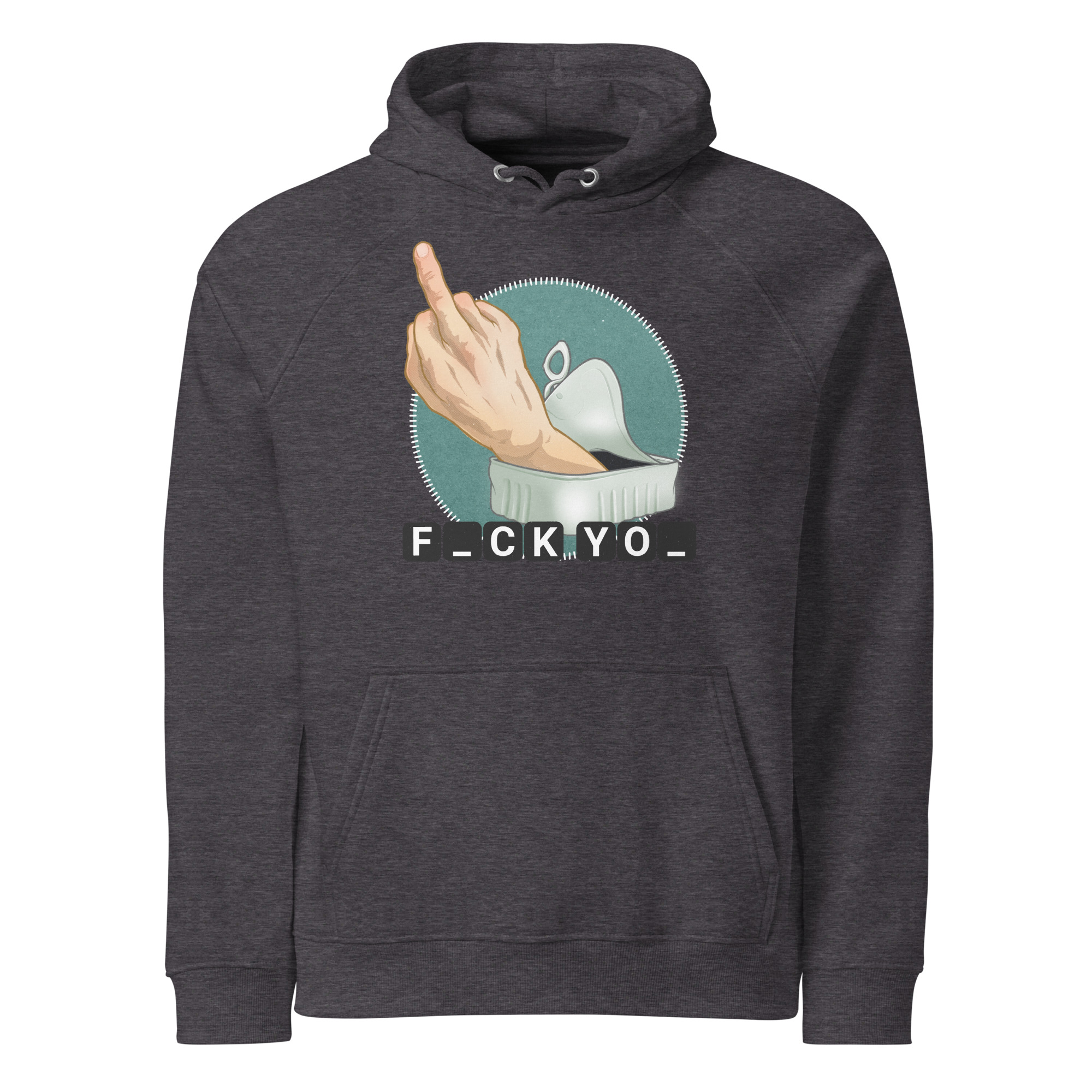 Unisex eco raglan hoodie charcoal melange front 68f4c9478f597.jpg