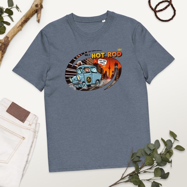 Berliner Hod Rod Comic auf Bio-Baumwoll-T-Shirt