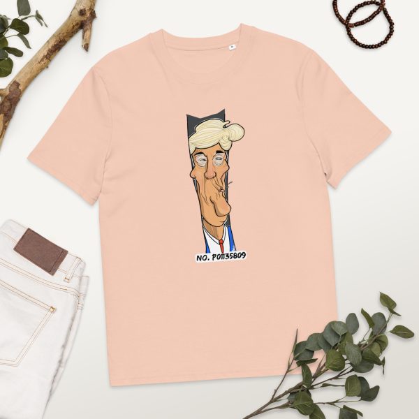 Karikatur einer prominenten Politikfigur Bio-Baumwoll-T-Shirt
