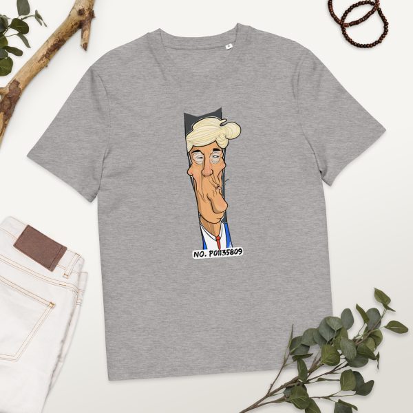 Karikatur einer prominenten Politikfigur Bio-Baumwoll-T-Shirt
