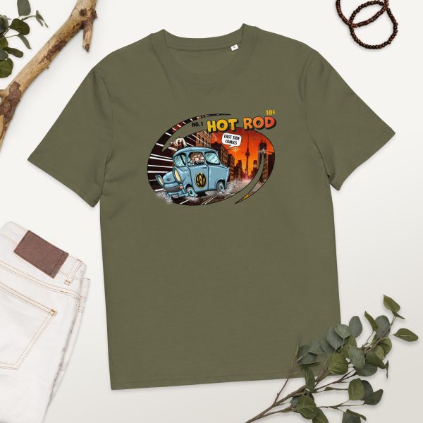 Berliner Hod Rod Comic auf Bio-Baumwoll-T-Shirt