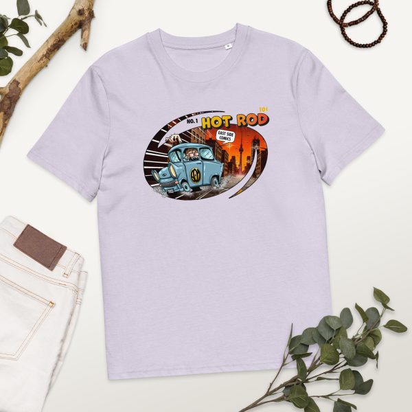 Berliner Hod Rod Comic auf Bio-Baumwoll-T-Shirt