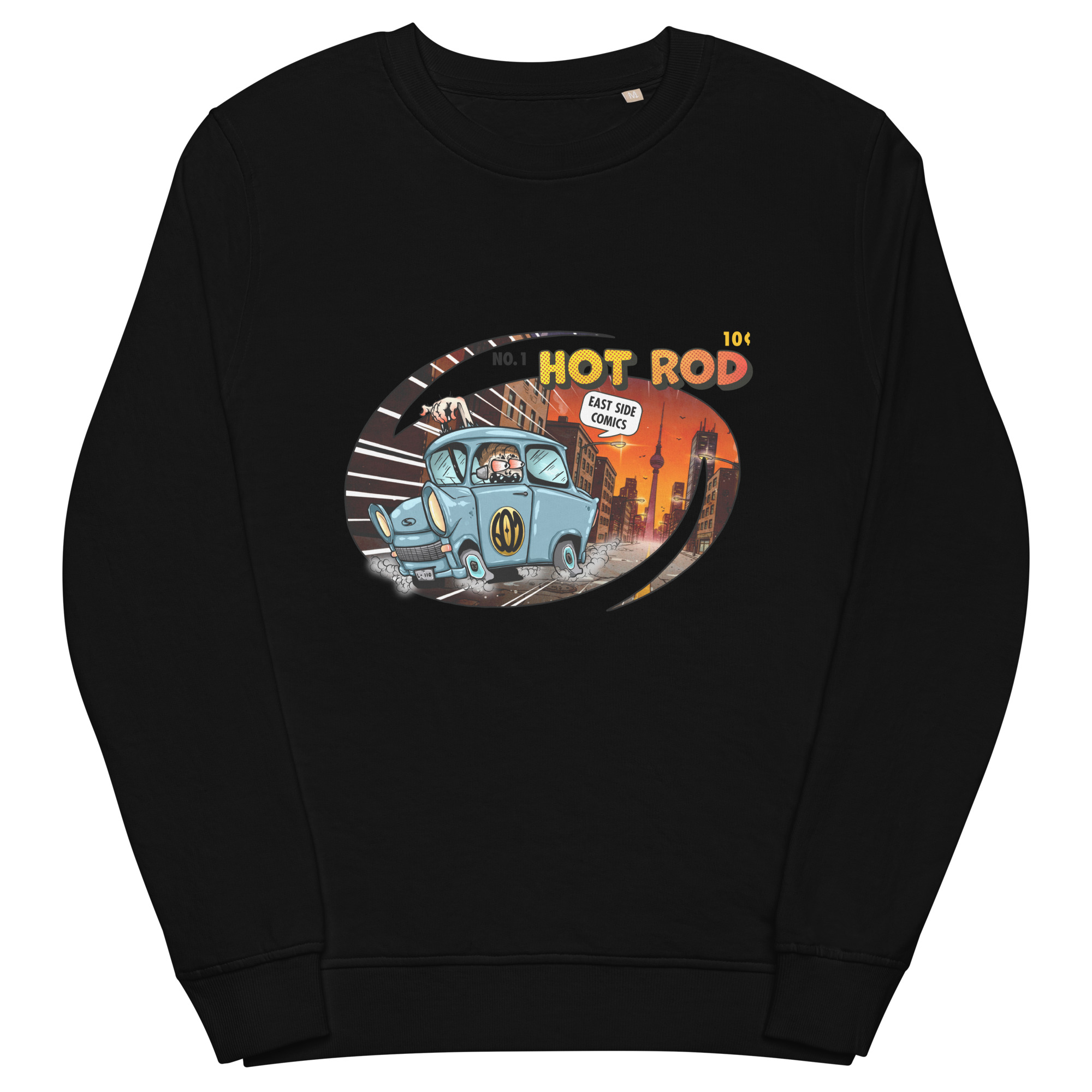 Trabant HOT ROD Comic Bio-Pullover – Bild 2