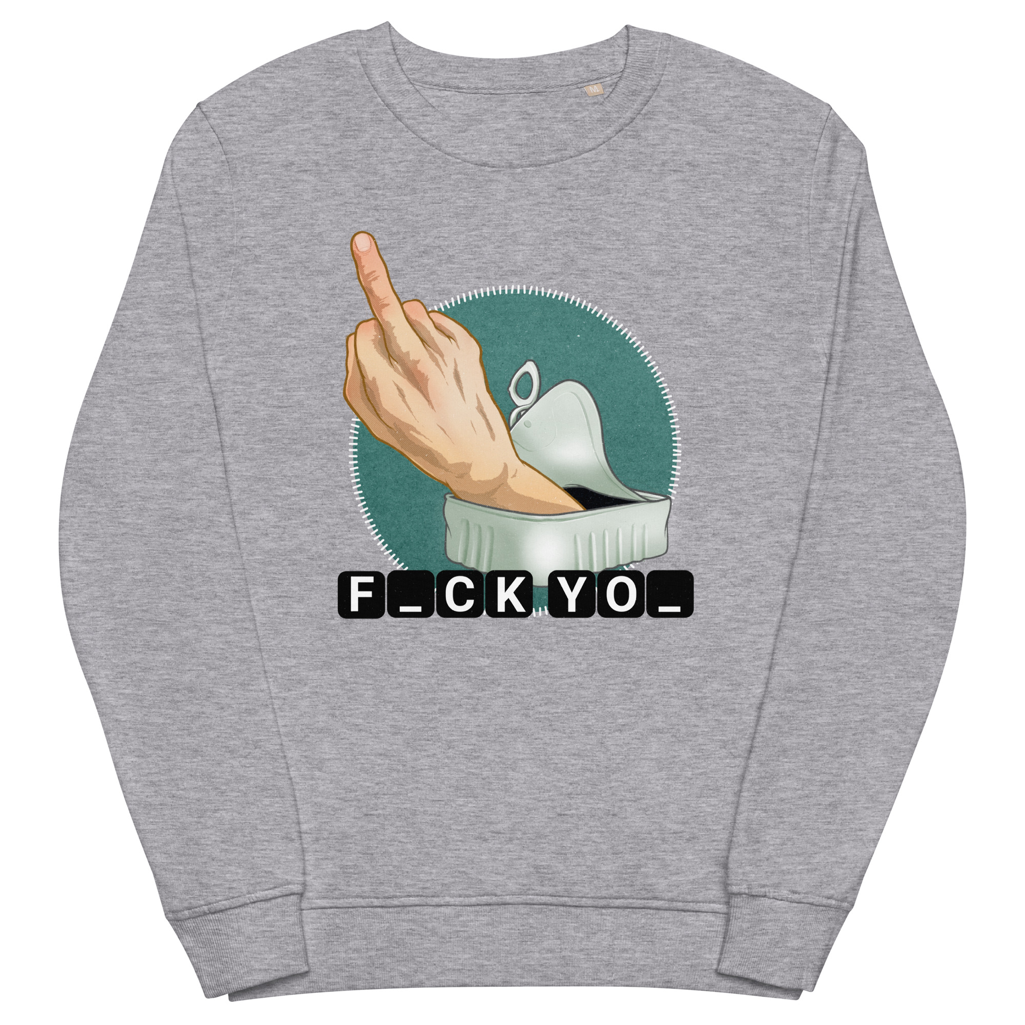 Unisex organic sweatshirt grey melange front 68f4c8f4ac400.jpg