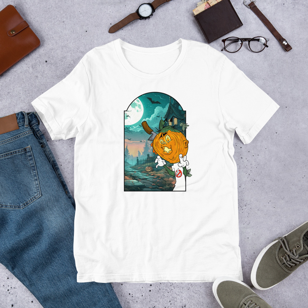 Halloween - Unisex Comic Fun T-Shirt Leipzig – Bild 8