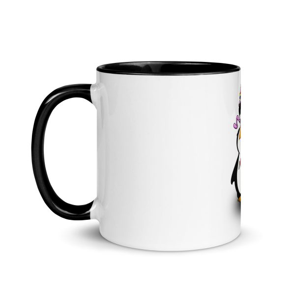 I Love Tux Tasse mit farbiger Innenseite