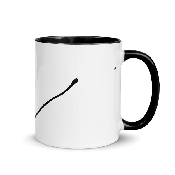 Durchziehender Faden - Eine Tasse mit farbiger Innenseite