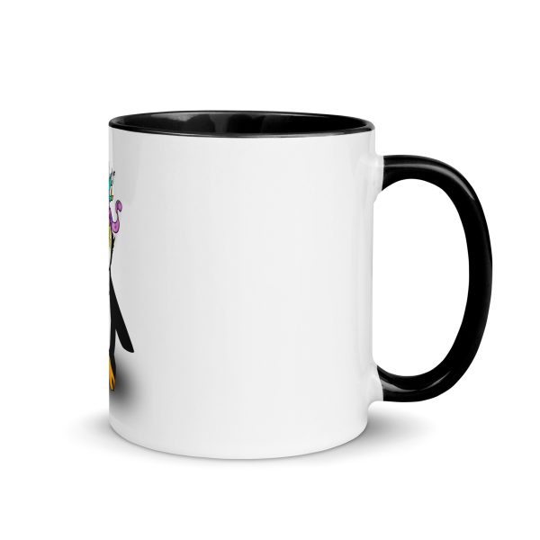 I Love Tux Tasse mit farbiger Innenseite