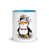 I Love Tux Tasse mit farbiger Innenseite