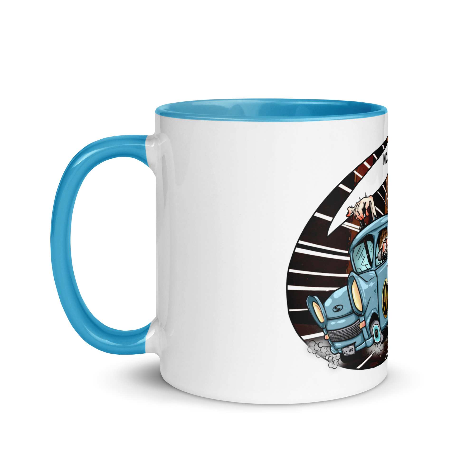 Trabant HOT ROD Comic Tasse mit farbiger Innenseite – Bild 13
