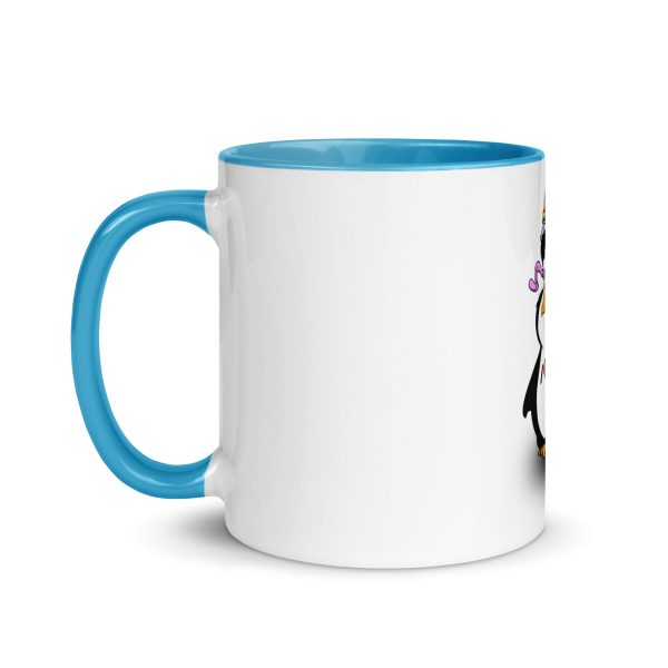 I Love Tux Tasse mit farbiger Innenseite