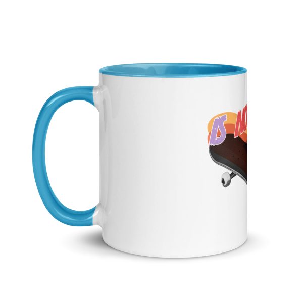 is not a crime Tasse mit farbiger Innenseite