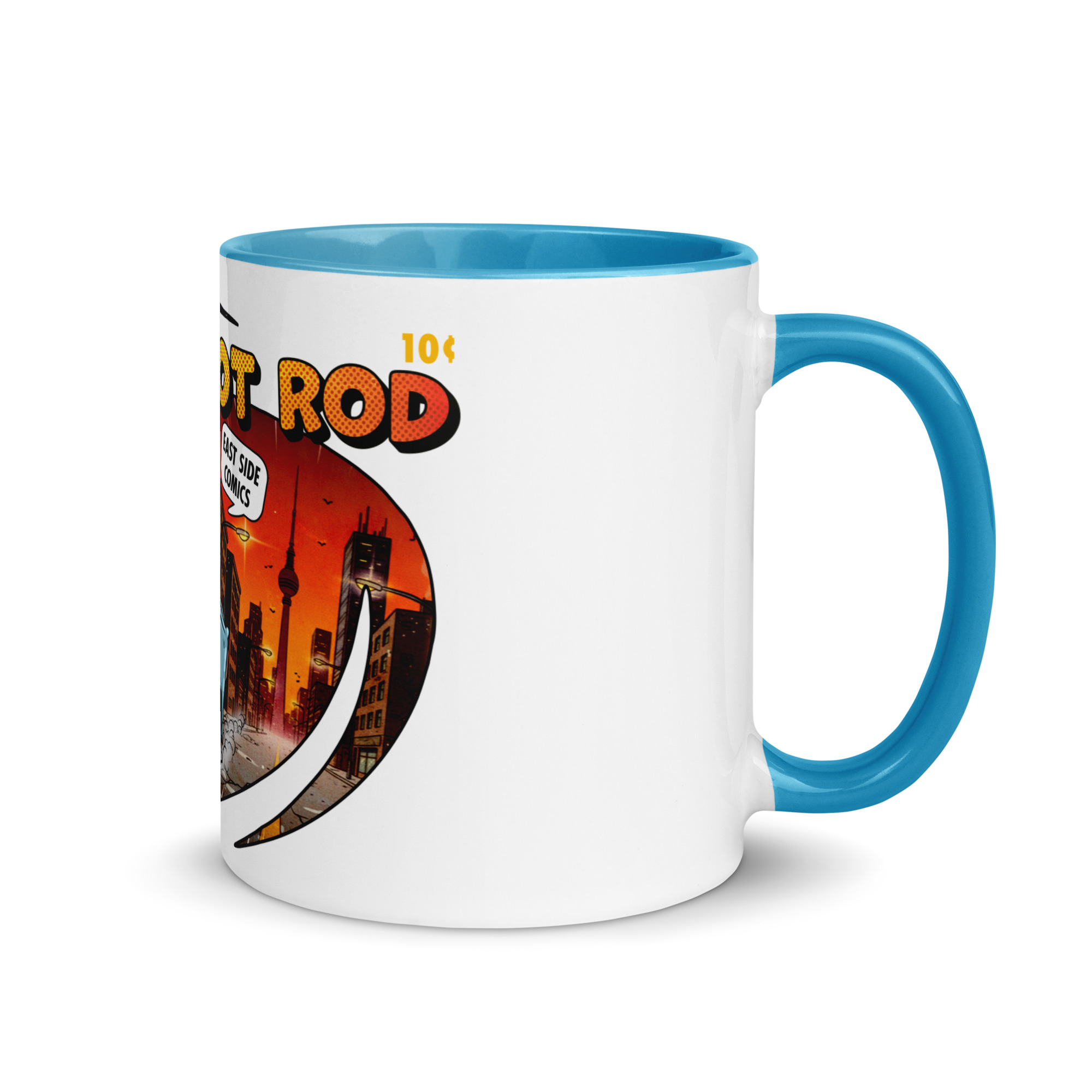 Trabant HOT ROD Comic Tasse mit farbiger Innenseite – Bild 11