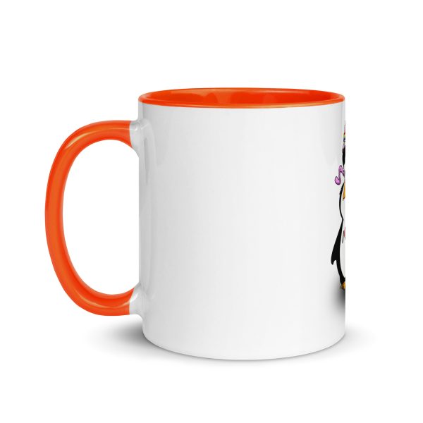 I Love Tux Tasse mit farbiger Innenseite