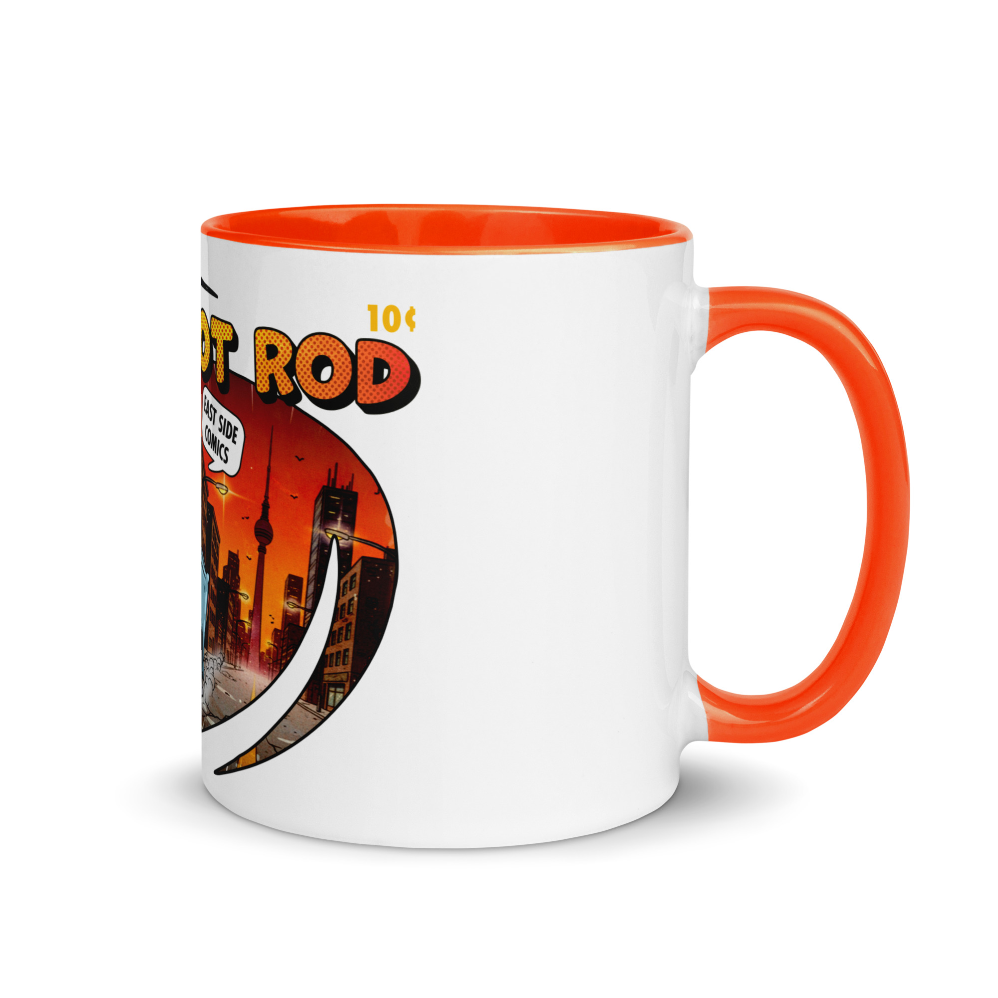 Trabant HOT ROD Comic Tasse mit farbiger Innenseite – Bild 8
