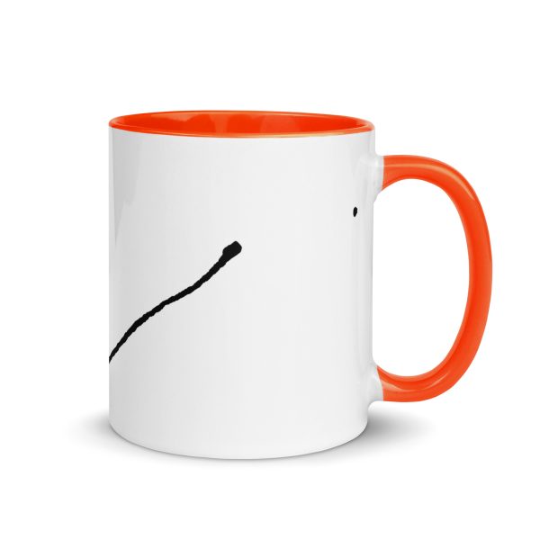 Durchziehender Faden - Eine Tasse mit farbiger Innenseite