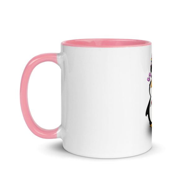 I Love Tux Tasse mit farbiger Innenseite