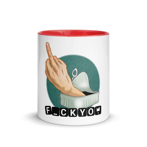F_ck Yo_ Tasse mit farbiger Innenseite