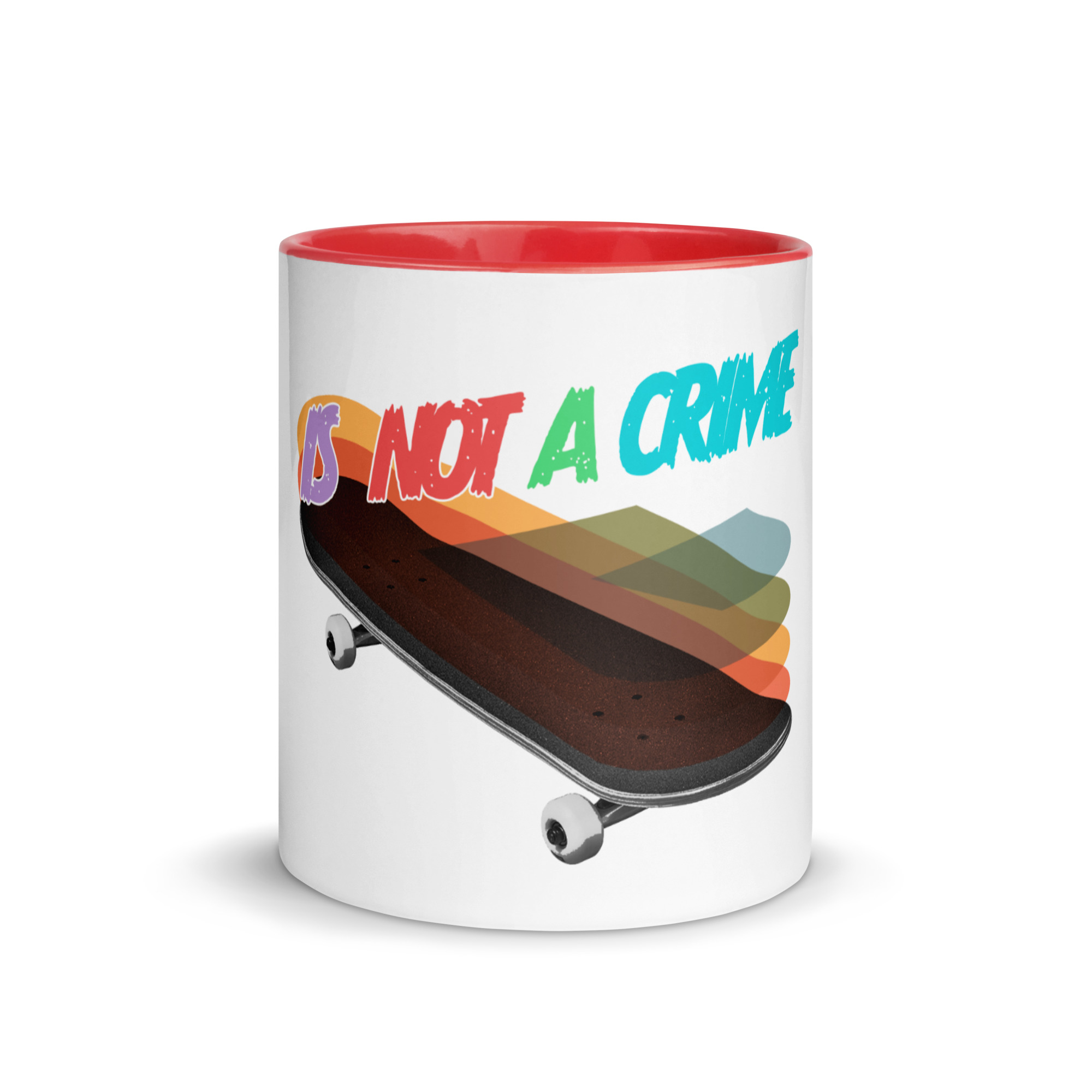 is not a crime Tasse mit farbiger Innenseite – Bild 6