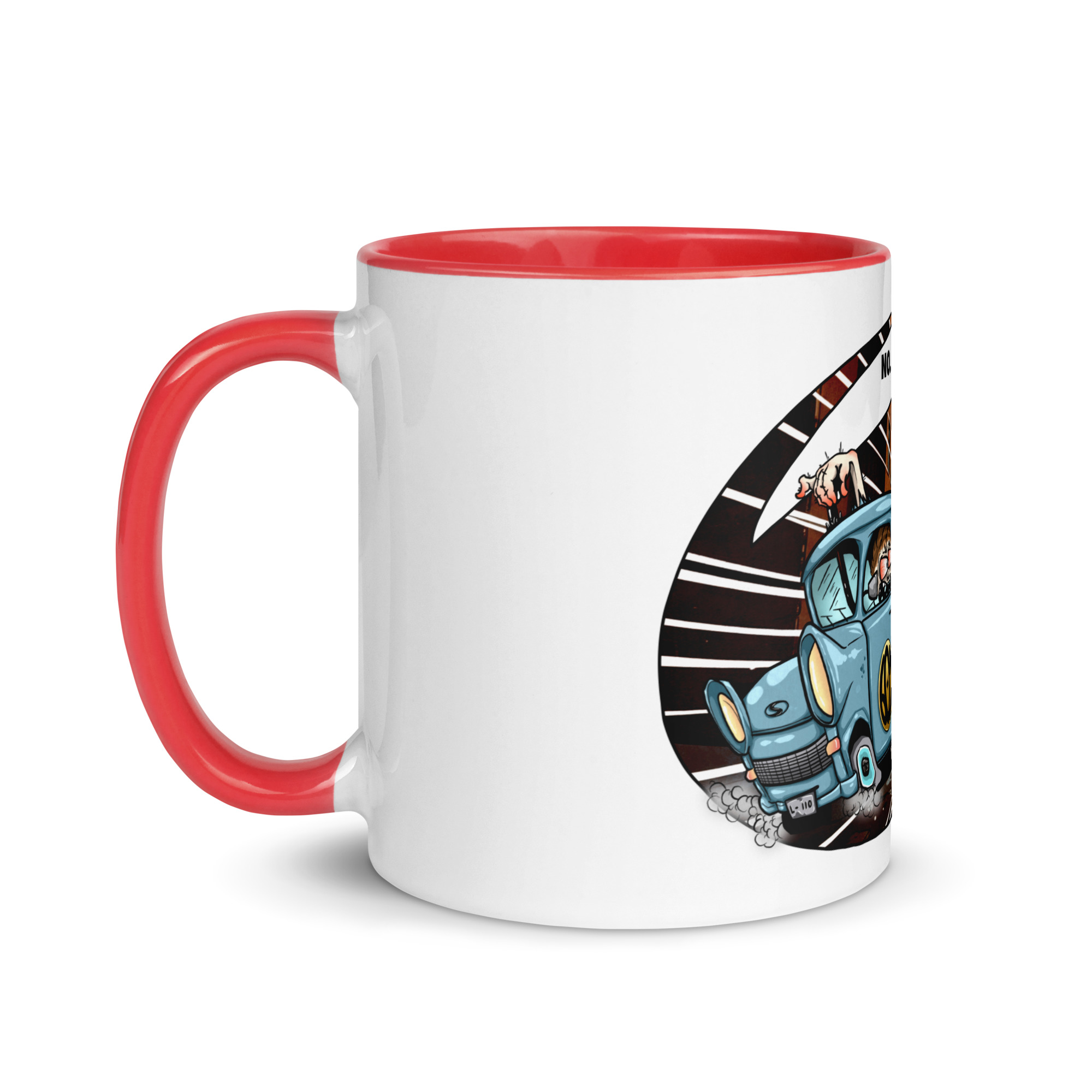 Trabant HOT ROD Comic Tasse mit farbiger Innenseite – Bild 7