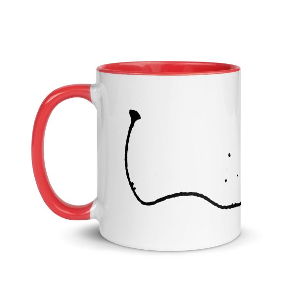 Durchziehender Faden - Eine Tasse mit farbiger Innenseite