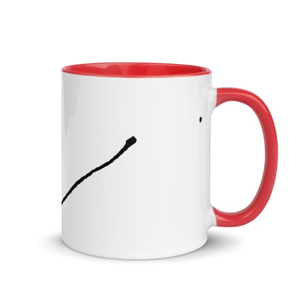 Durchziehender Faden - Eine Tasse mit farbiger Innenseite