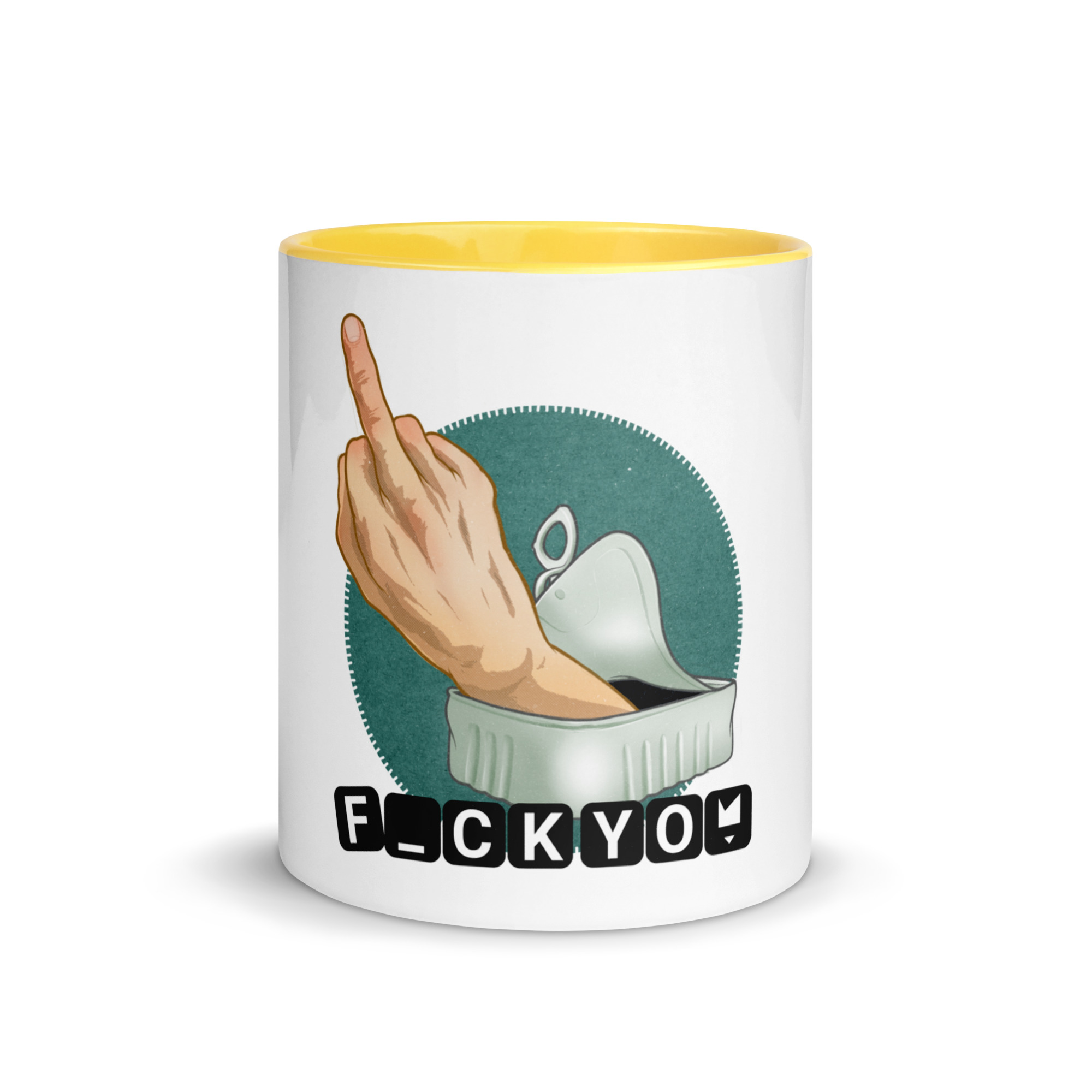 F_ck Yo_ Tasse mit farbiger Innenseite – Bild 7