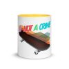 is not a crime Tasse mit farbiger Innenseite