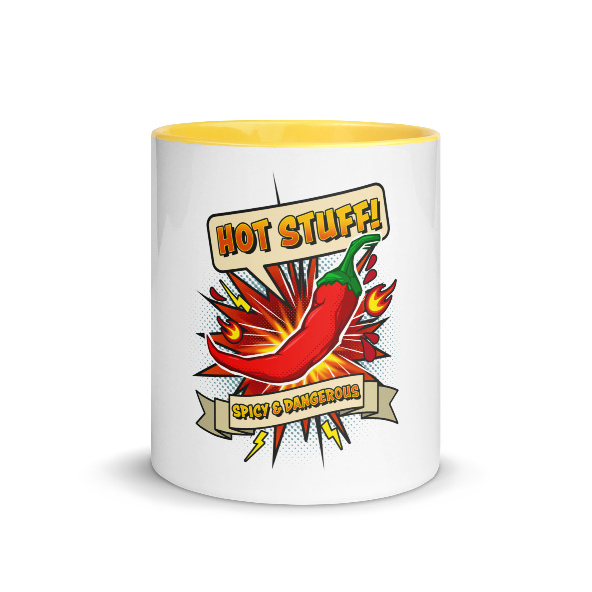 White ceramic mug with color inside yellow 11 oz front 68f49394df569.jpg