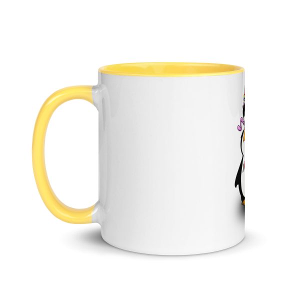 I Love Tux Tasse mit farbiger Innenseite