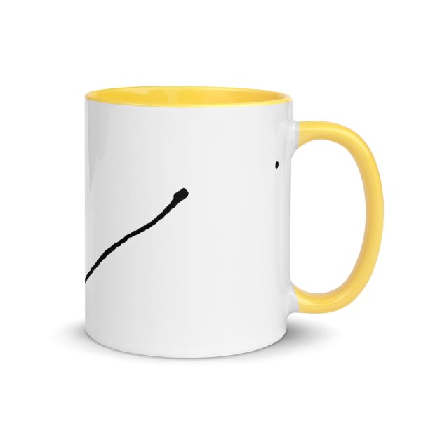 Durchziehender Faden - Eine Tasse mit farbiger Innenseite