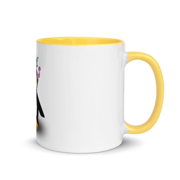 I Love Tux Tasse mit farbiger Innenseite