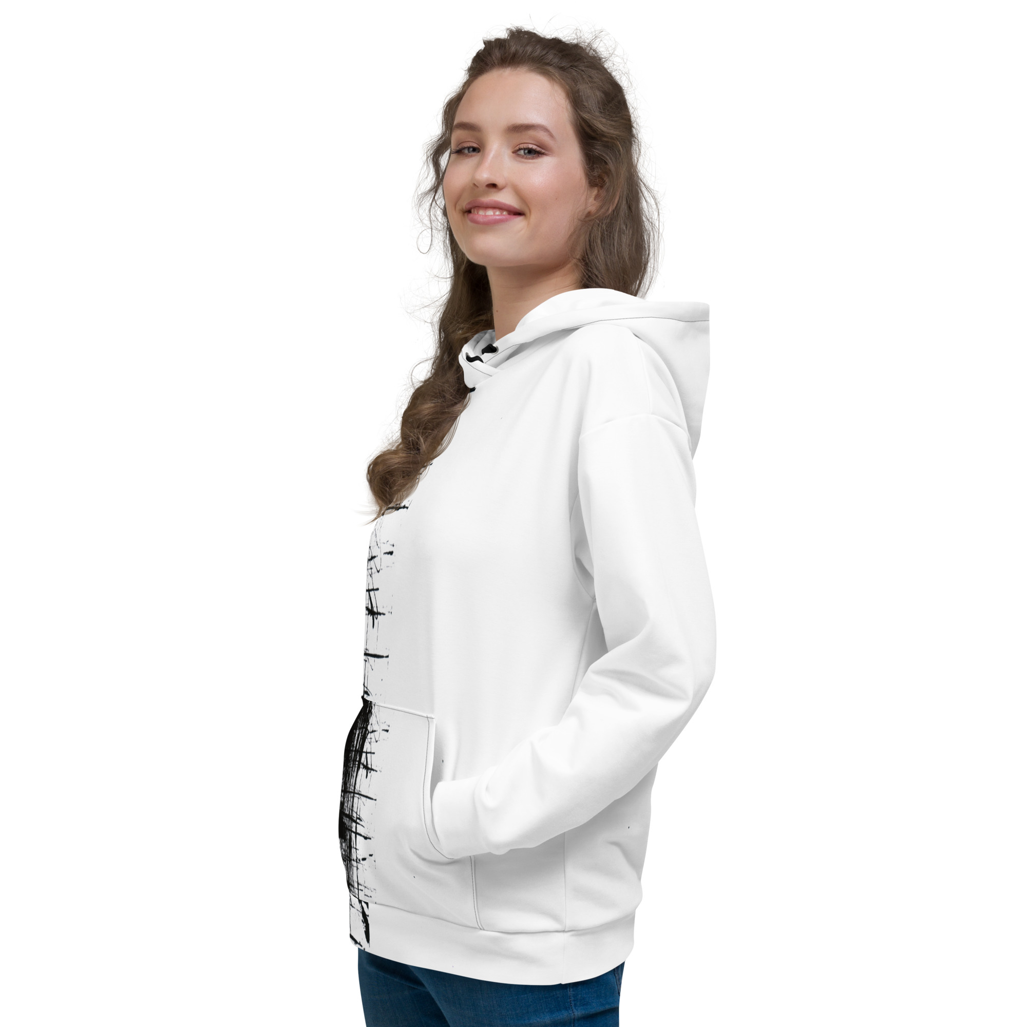 All over print recycled unisex hoodie white left 692b355f5d4d4.jpg