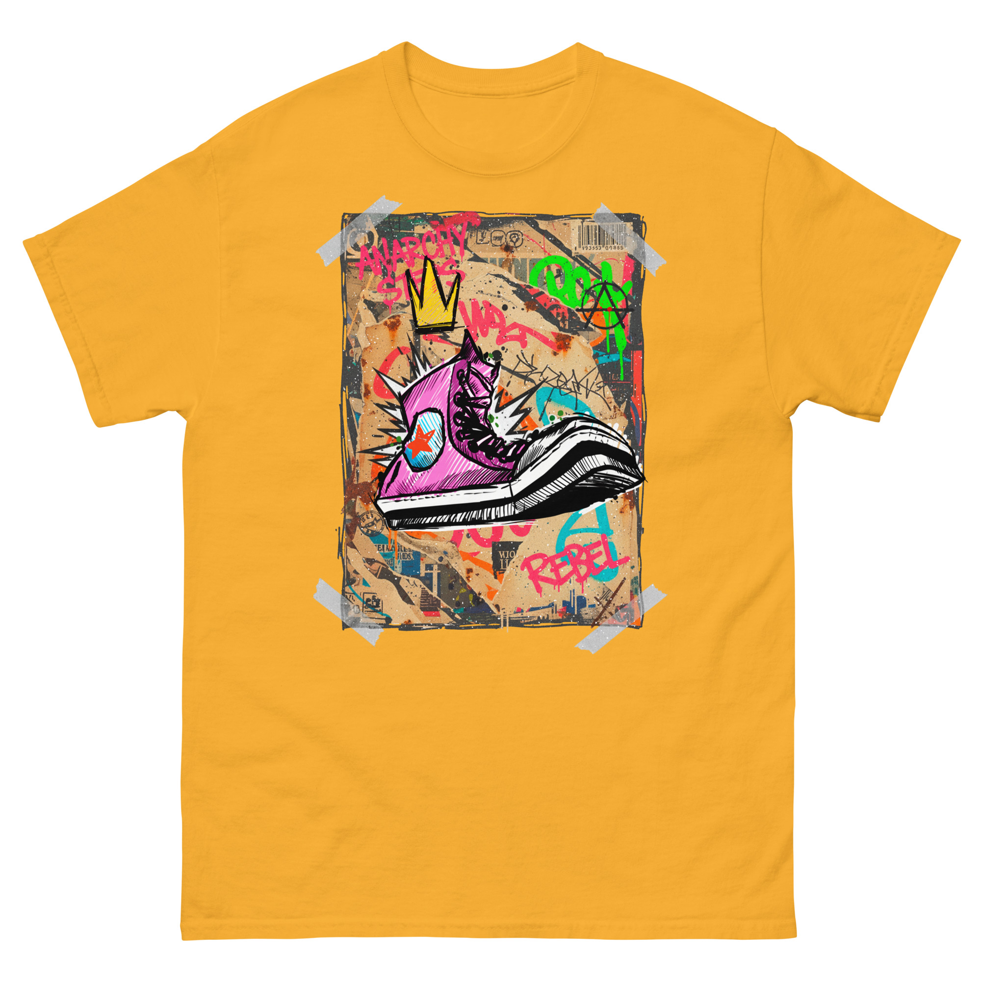 Unisex classic tee gold front 691b26aa11a92.jpg