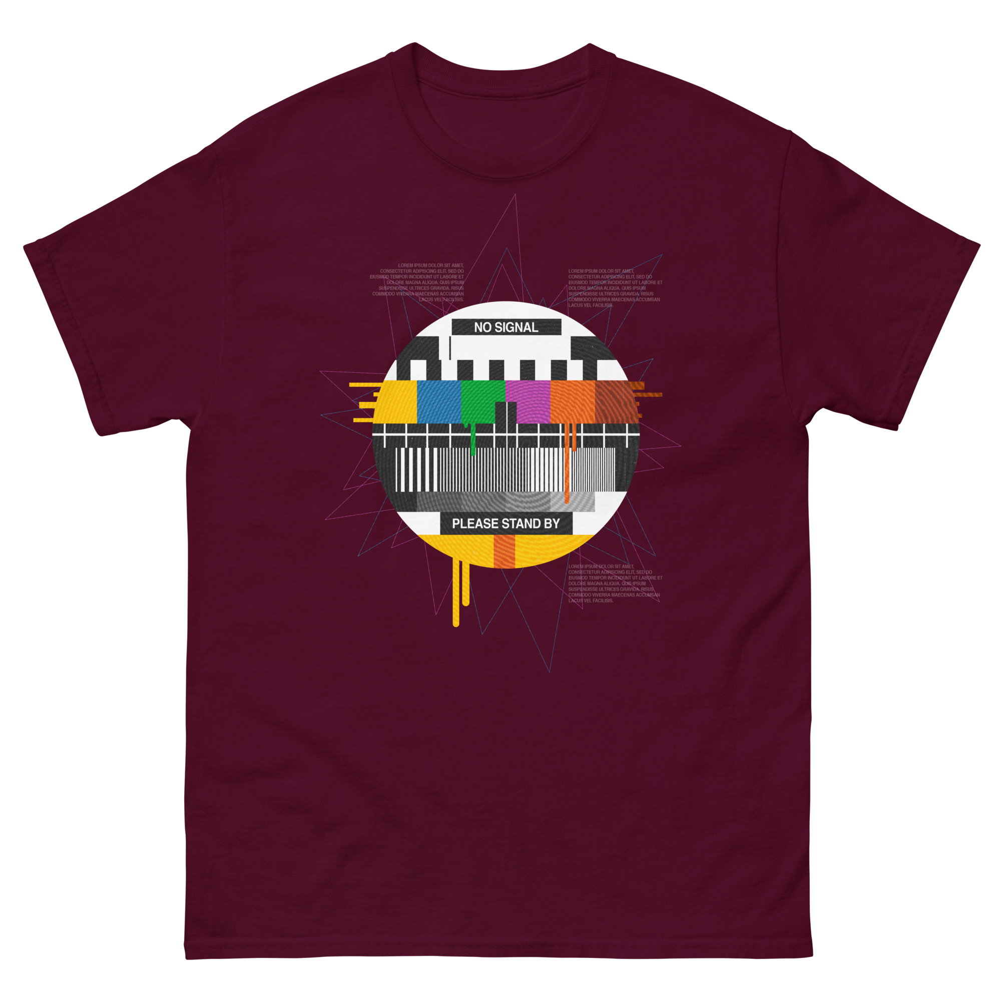 Unisex classic tee maroon front 690da980ee496.jpg