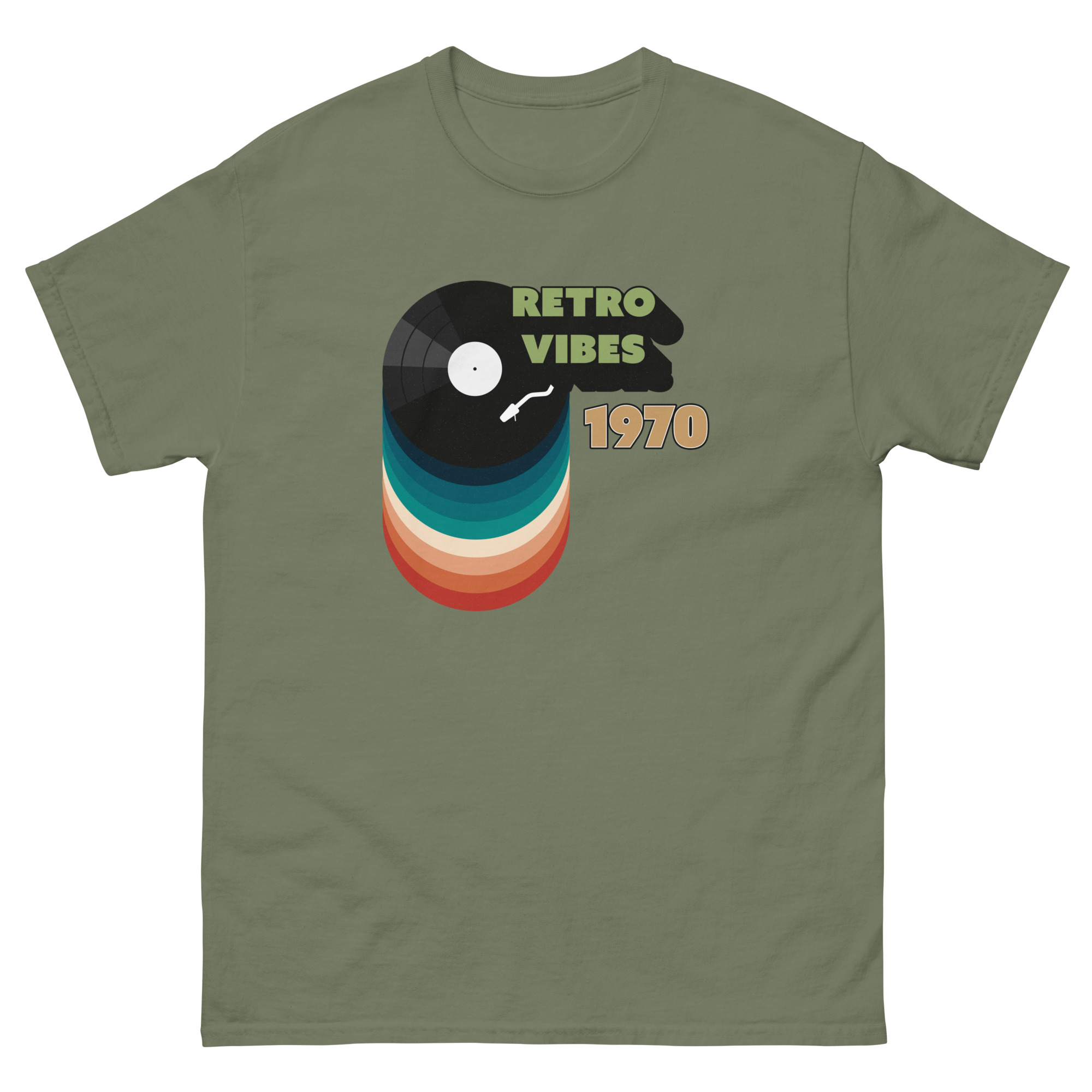 Unisex classic tee military green front 690ddb71c3404.jpg