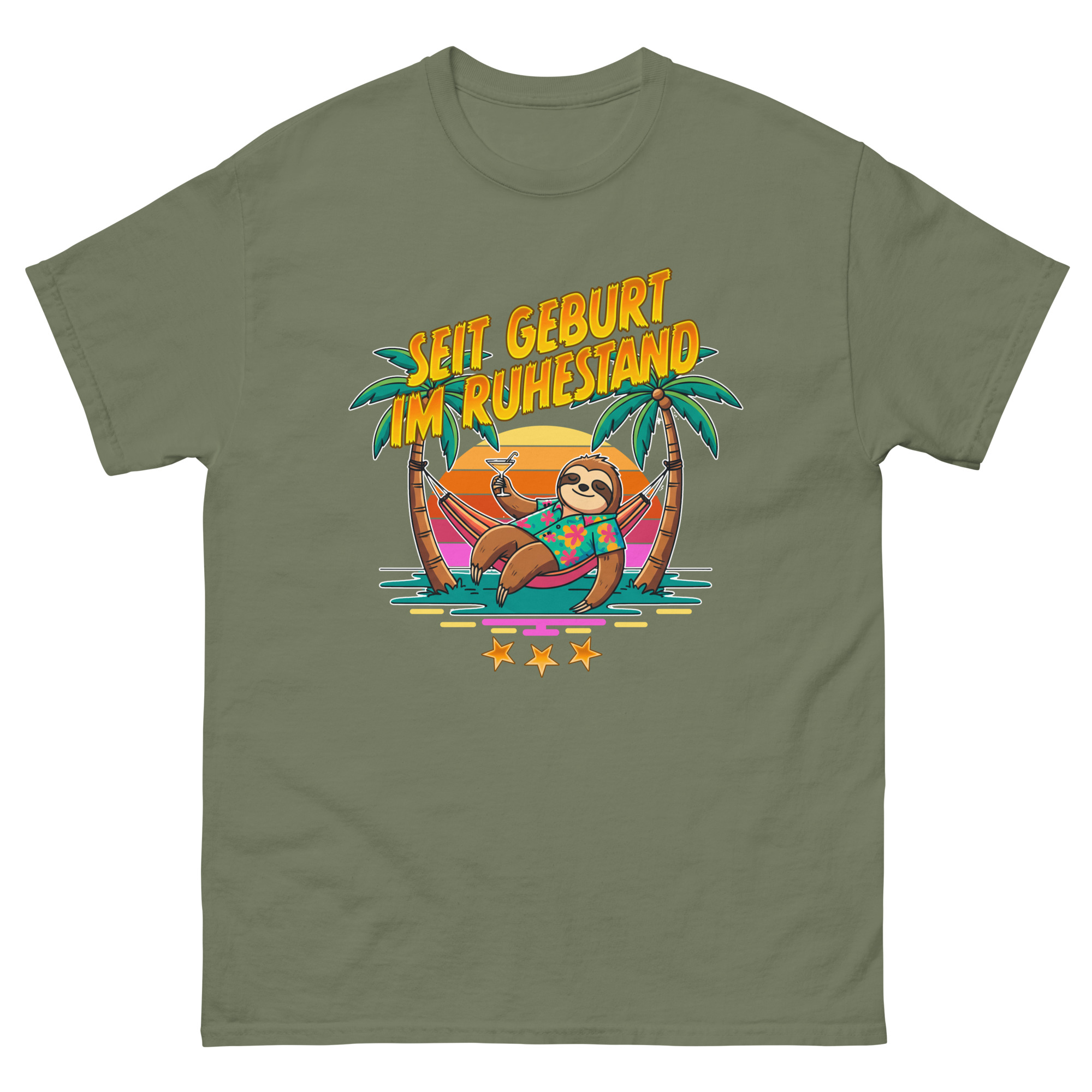 Unisex classic tee military green front 6919abaae2579.jpg