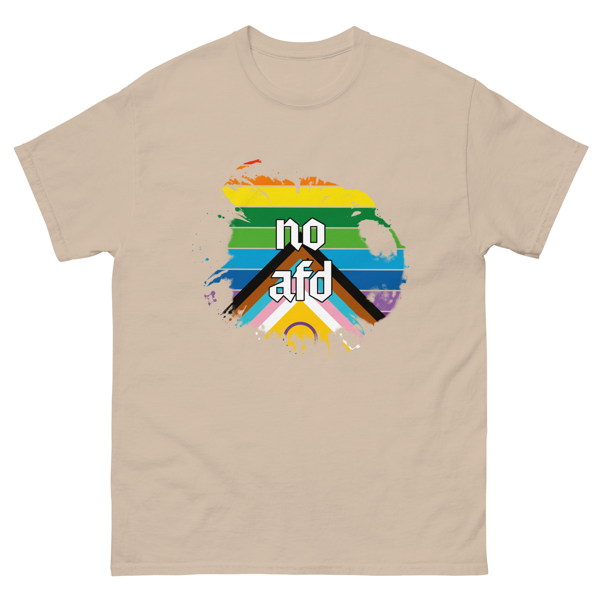 Unisex classic tee sand front 69199a24efd04.jpg