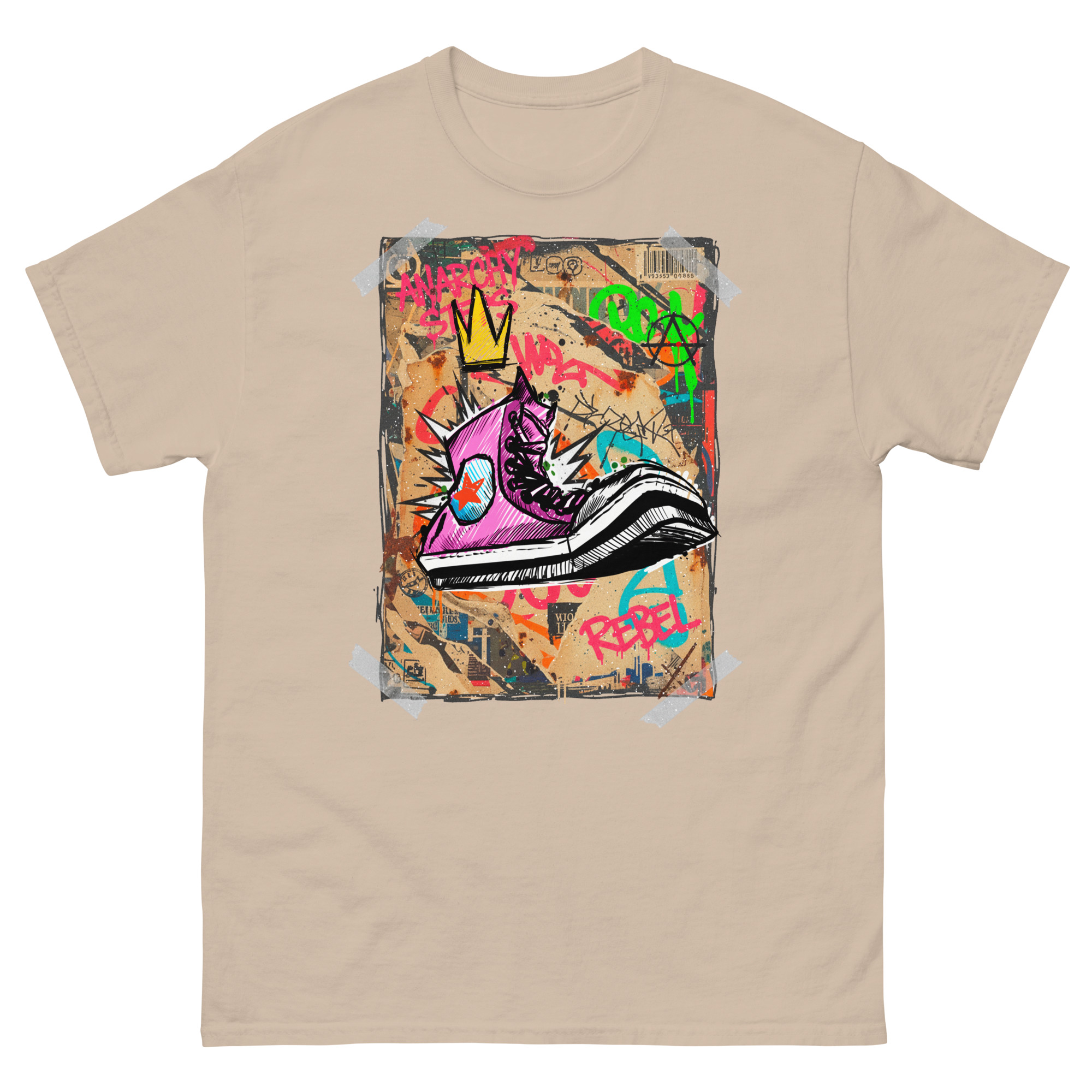 Unisex classic tee sand front 691b26aa213cd.jpg