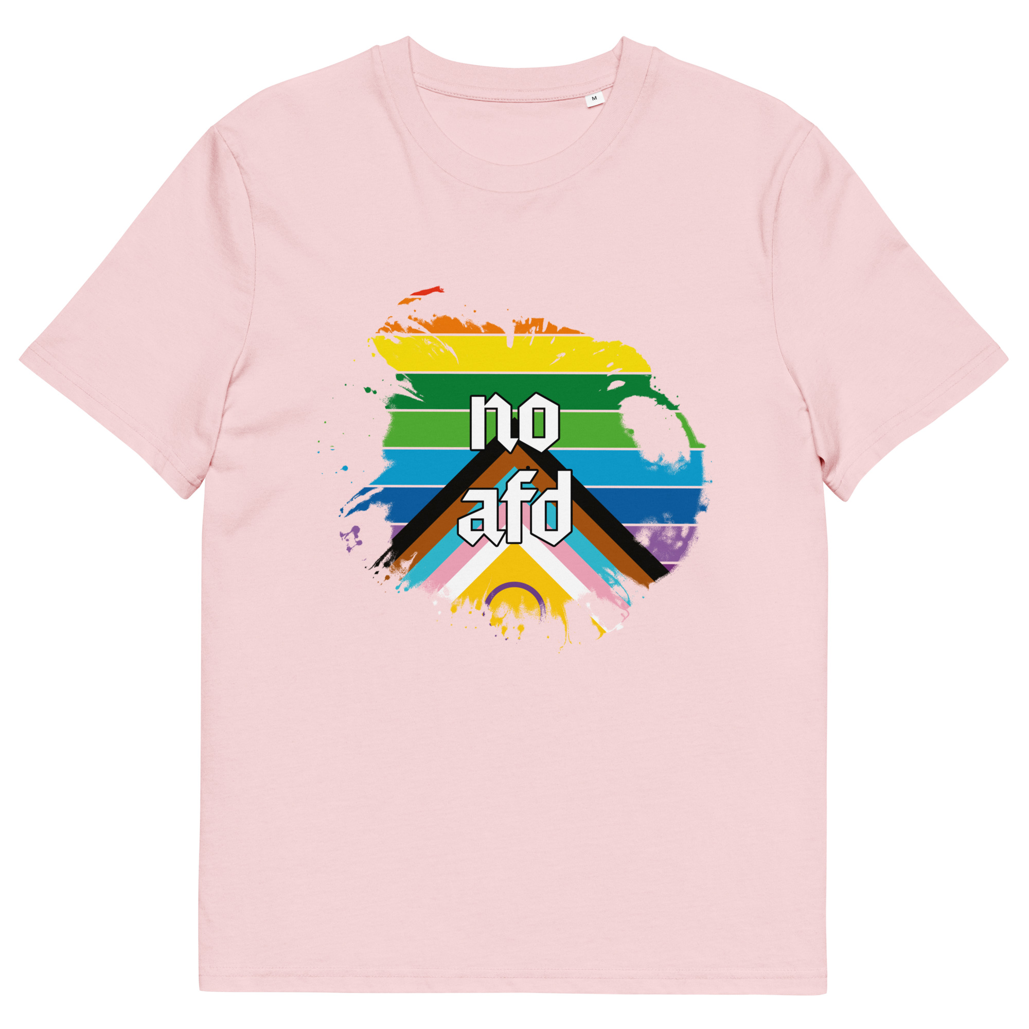 Unisex organic cotton t shirt cotton pink front 69199aa77dcc5.jpg