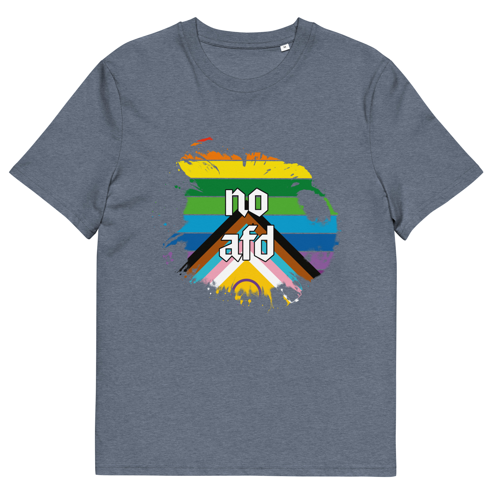 Unisex organic cotton t shirt dark heather blue front 69199aa7714ff.jpg