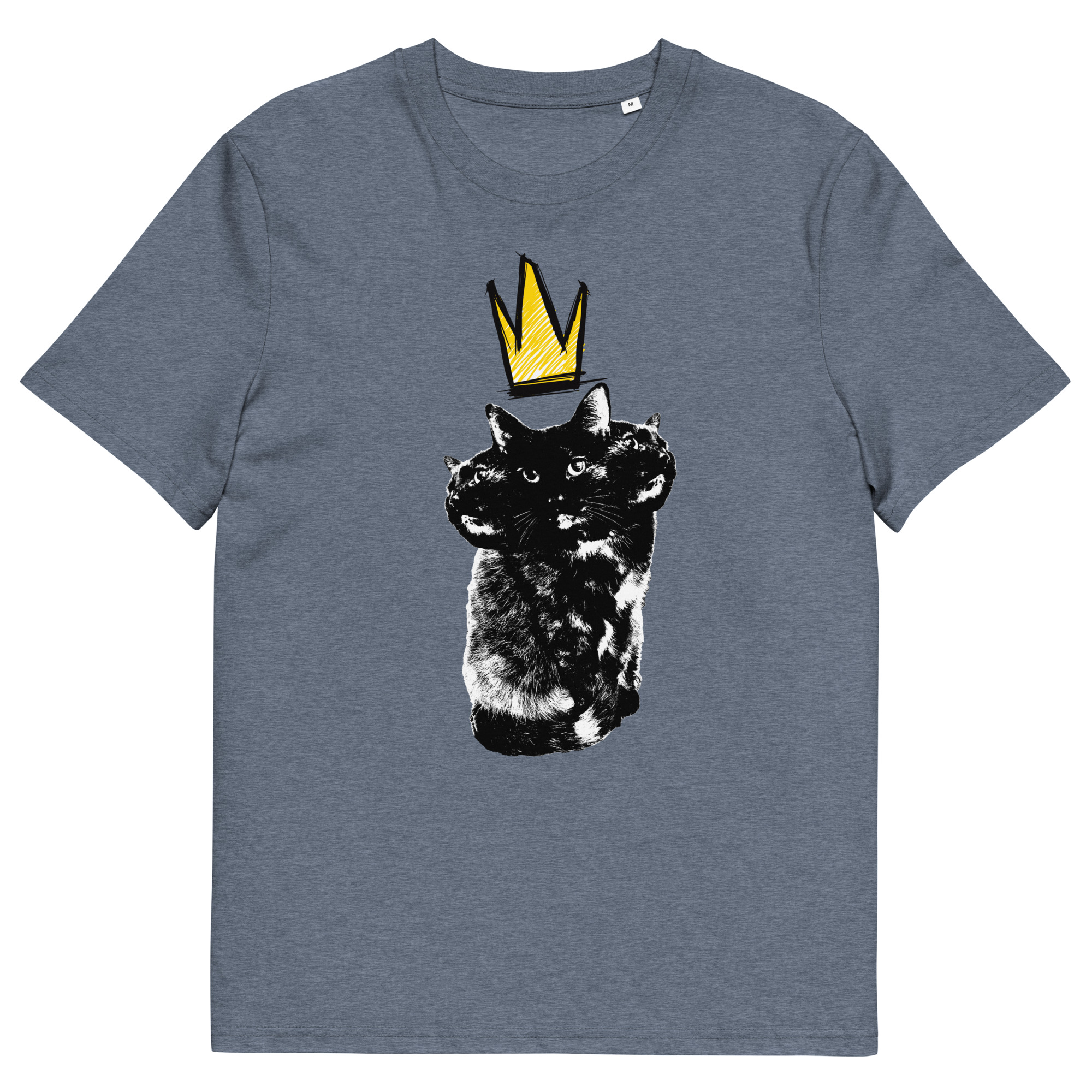 Unisex organic cotton t shirt dark heather blue front 6920d5238a903.jpg