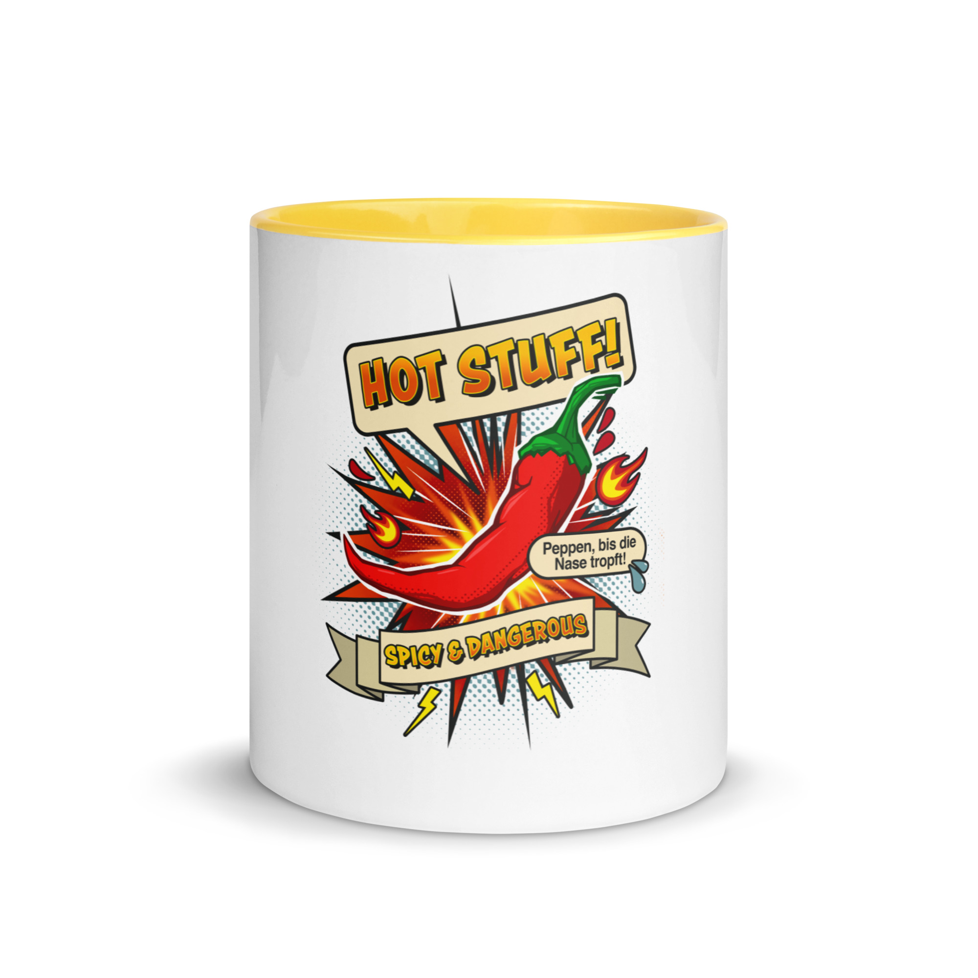 White ceramic mug with color inside yellow 11 oz front 6910940b9704c.jpg